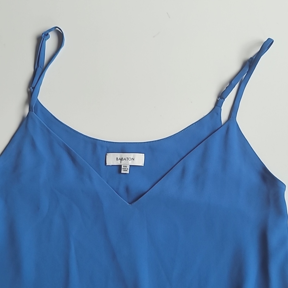 Aritzia Babaton Blue Templeton Slip Dress